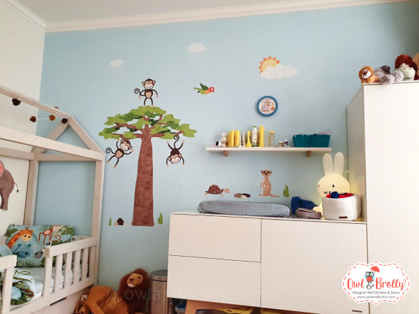 African Jungle Safari Fabric Wall Stickers (large) - Image 3