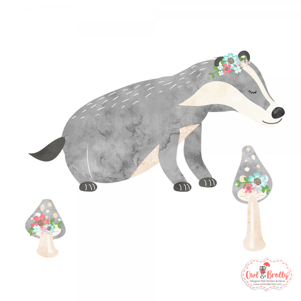 Boho Woodland Animals and Branch Wall Stickers - Image 4