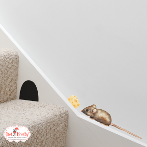 Mouse Watercolour Wall Stickers