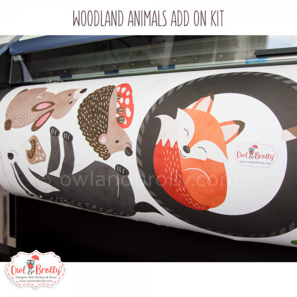 Woodland Animals Branch Tree House Wall Stickers in Autumn Colours (Small) - Image 4