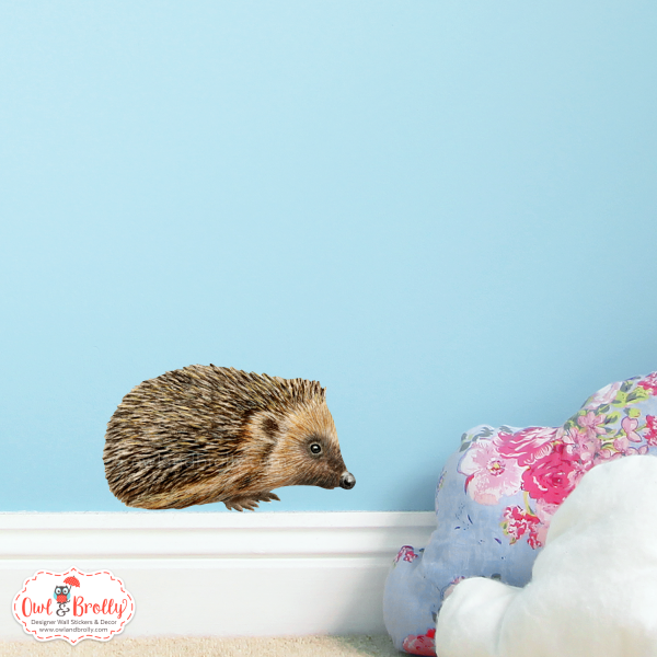 Watercolour Hedgehog Wall Sticker (Smaller Spaces collection) - Image 2