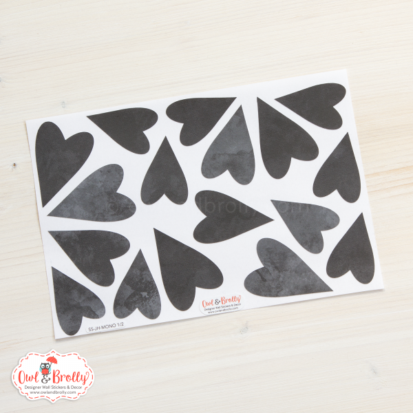 Mini heart wall stickers - Image 2