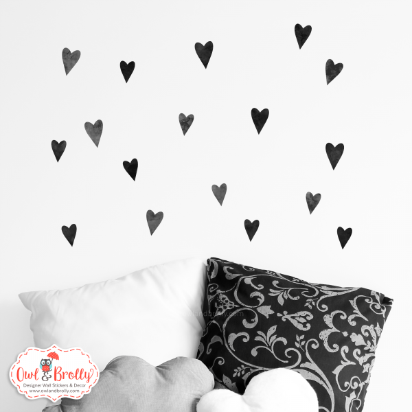Mini heart wall stickers