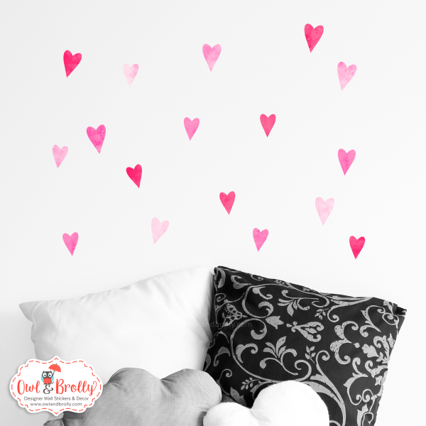 Mini heart wall stickers - Image 3