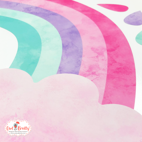 Small pastel rainbow wall sticker - Image 2
