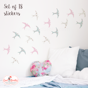 Swift Bird Wall Stickers - Smaller Spaces Collection