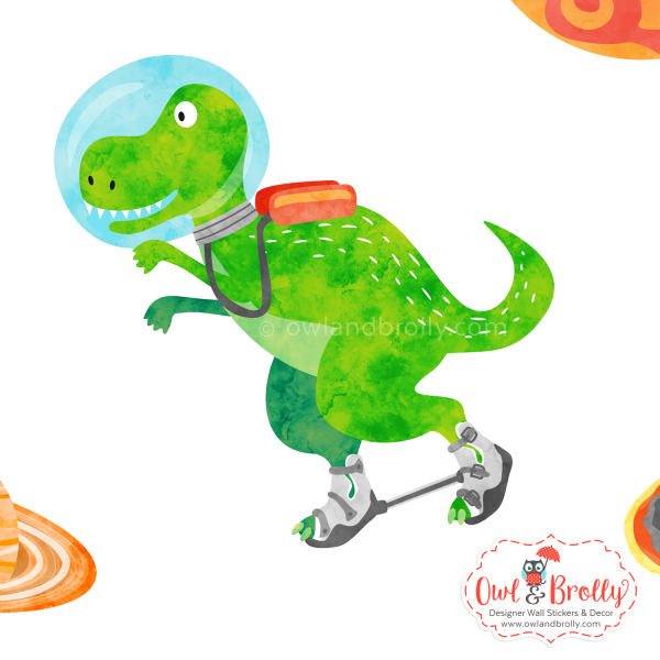 Talipes Dinosaurs in Space Wall Stickers - Image 6