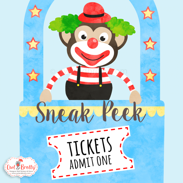 Circus Animals Wall Stickers - Image 3