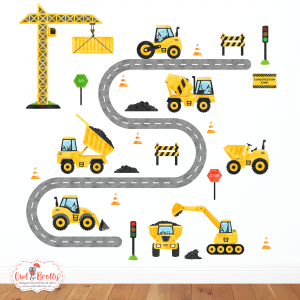 Construction Building Site Wall Stickers