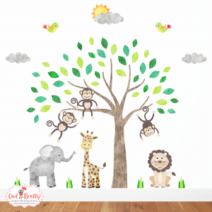 Monkey wall stickers