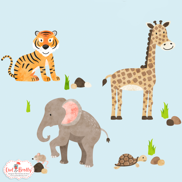 African Jungle Safari Fabric Wall Stickers (medium) - Image 7