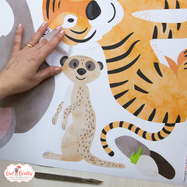 African Jungle Safari Fabric Wall Stickers (large) - Image 18