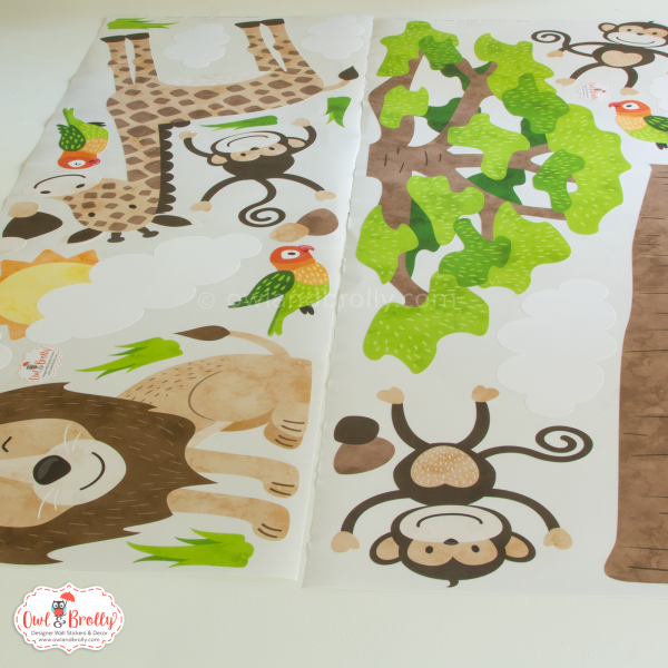 African Jungle Safari Fabric Wall Stickers (large) - Image 11