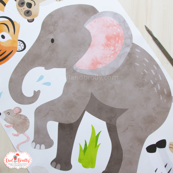 African Jungle Safari Fabric Wall Stickers (large) - Image 10