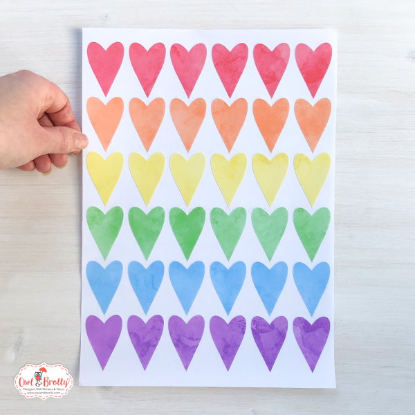 Heart Wall Stickers (smaller spaces collection)