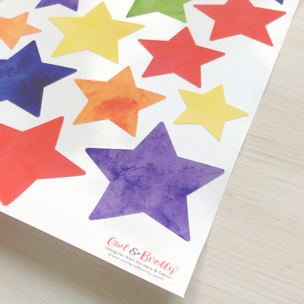 Star Wall Stickers Deeper Colours (smaller spaces collection) - Image 2