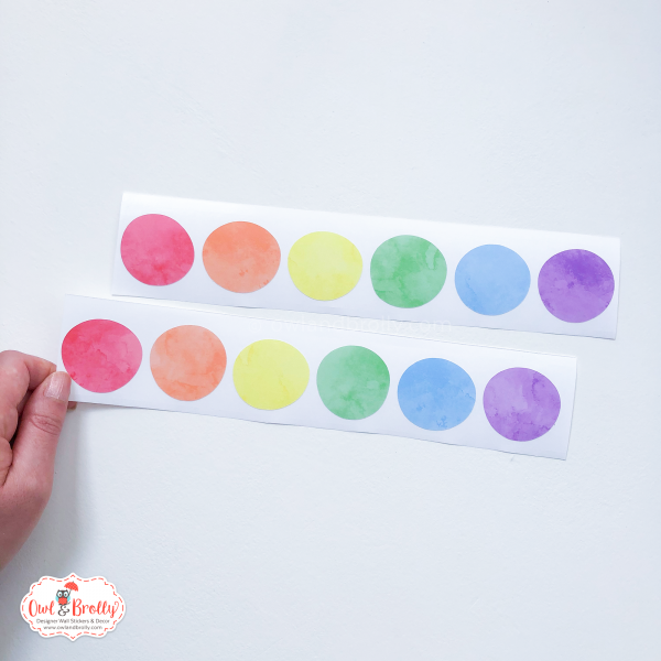 Houses and Shops Wall Stickers Rainbow colours - Image 5