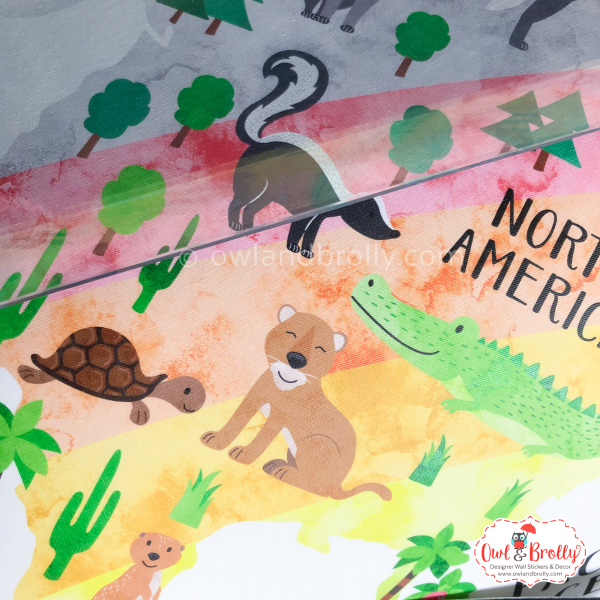 Rainbow World Map Wall Sticker - Image 2