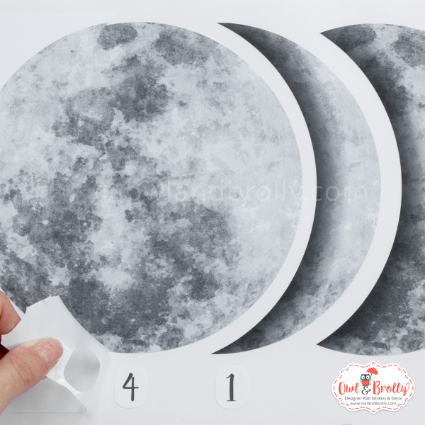 Phasing Moon Wall Decal Stickers - multiple options - Image 3