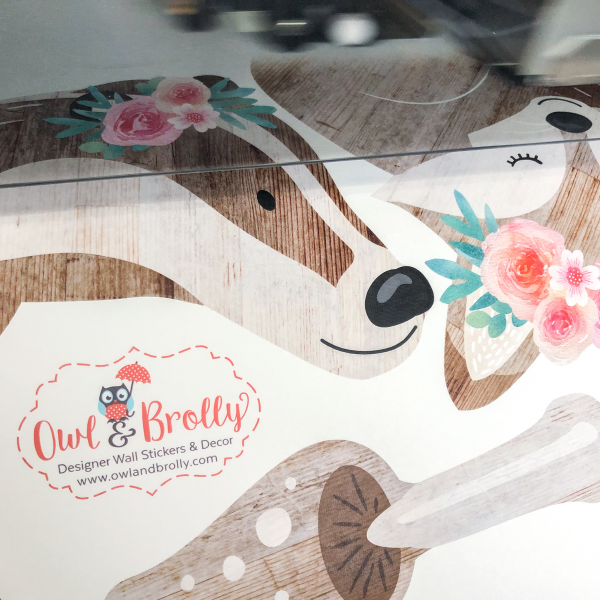 Boho Floral Woodland Animals Wall Stickers - Image 4