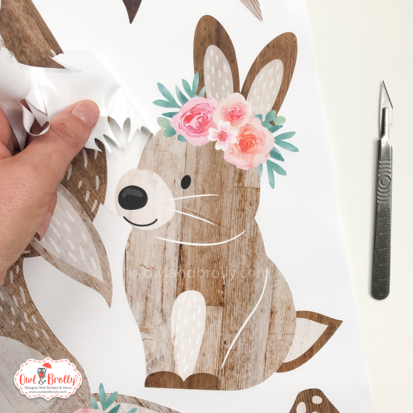 Boho Floral Woodland Animals Wall Stickers - Image 2
