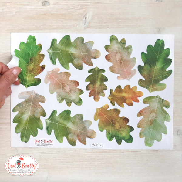 Leaf Wall Sticker Decals Watercolour Illustrated (smaller spaces collection) Mix and Match - Image 4