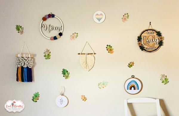 Leaf Wall Sticker Decals Watercolour Illustrated (smaller spaces collection) Mix and Match - Image 7