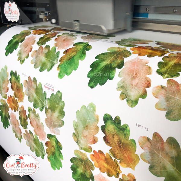 Leaf Wall Sticker Decals Watercolour Illustrated (smaller spaces collection) Mix and Match - Image 6