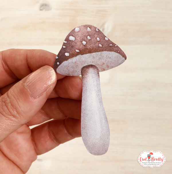 Fairy Toadstool Mushroom House Wall Sticker Decals Red (smaller spaces collection) - Image 4