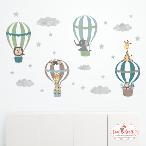 Hot Air Balloons Wall Stickers