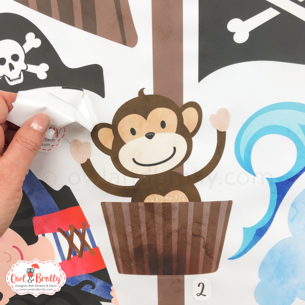Pirate Wall Stickers - White Wall Version - Image 10
