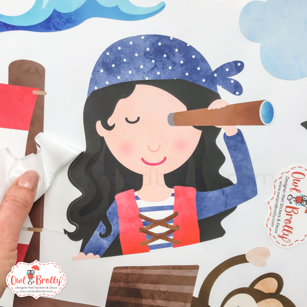 Pirate Wall Stickers - White Wall Version - Image 8