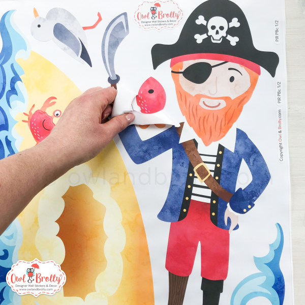 Pirate Wall Stickers - White Wall Version - Image 4