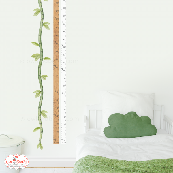 Simple Minimalist Height Chart Wall Stickers - 3 options