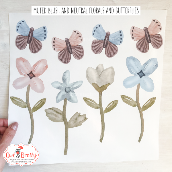 Watercolour Forest Animals Wall Stickers Decals Range (Large Set + Large Tall Tree) - Image 6