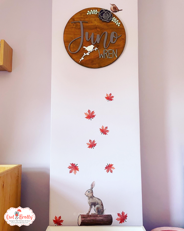 Watercolour Wren Wall Sticker Decal (Smaller Spaces collection) - Image 3