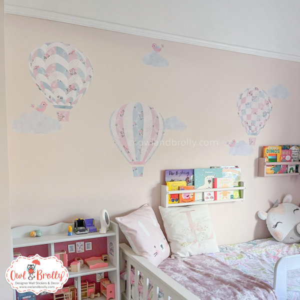 Vintage Floral Hot Air Balloons (medium) - Image 3
