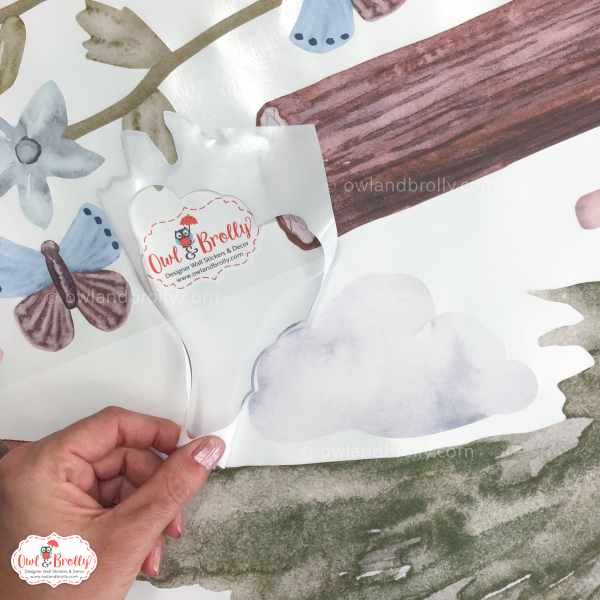 Watercolour Forest Animals Wall Stickers Decals Range (Large Set + Large Tall Tree) - Image 12