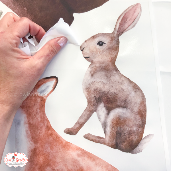 Watercolour Forest Animals Wall Stickers Decals Range (Large Set + Medium Tall Tree) - Image 14