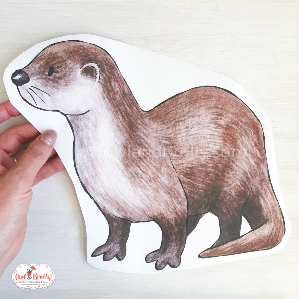 Woodland Animals Otter Wall Sticker - Hill Top Tree Decal Range