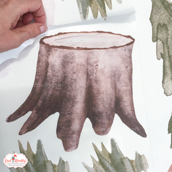 Watercolour Forest Animals Wall Stickers Decals Range (Large Set + Large Tall Tree) - Image 9
