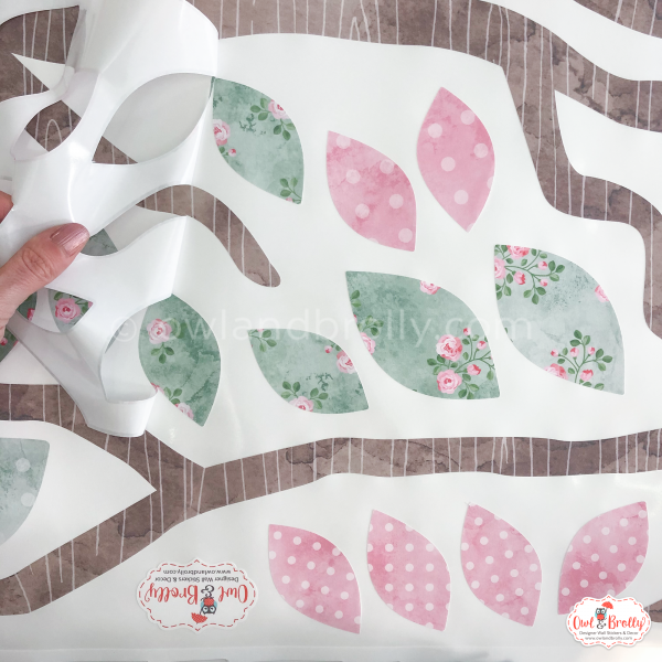 Enchanted Woodland Fairies Corner Tree Wall Stickers (Large Set) With Floral Leaves - Image 6