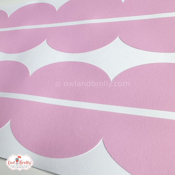 Scallop Strip Wall Sticker Decals (priced per strip & other colours on request) - Image 4