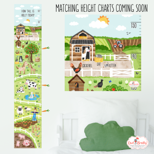 Height Growth Charts Wall Sticker Decals