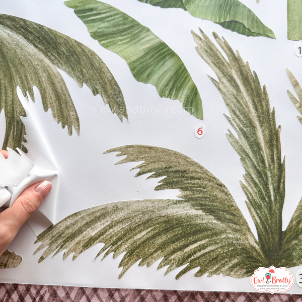Watercolour Jungle Safari Animal Fabric Wall Sticker Decals Medium Scale - Image 6