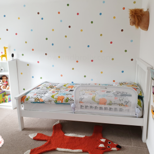 watercolour dots mixed bright coloured wall stickers - smaller spaces collection